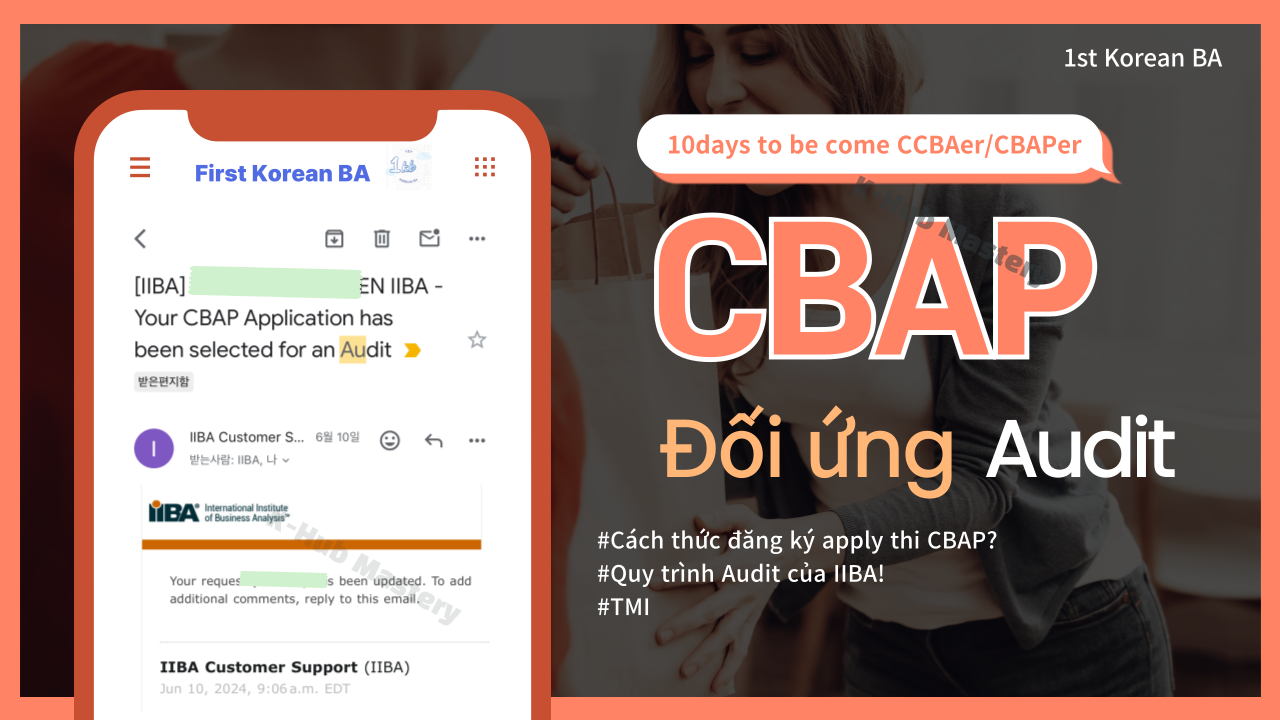 Đối ứng audit hồ sơ thi IIBA (CBAP)